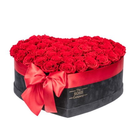 Forever Valentine’s Day Best Seller New Velvet Black XL Heart Box