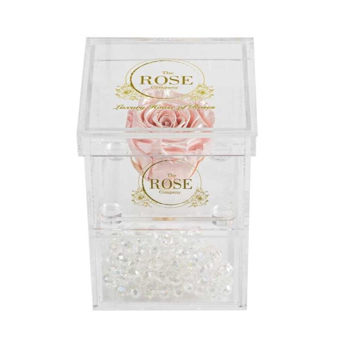 Clear Collection Small Hidden Storage Box Με Ροζ Forever Rose