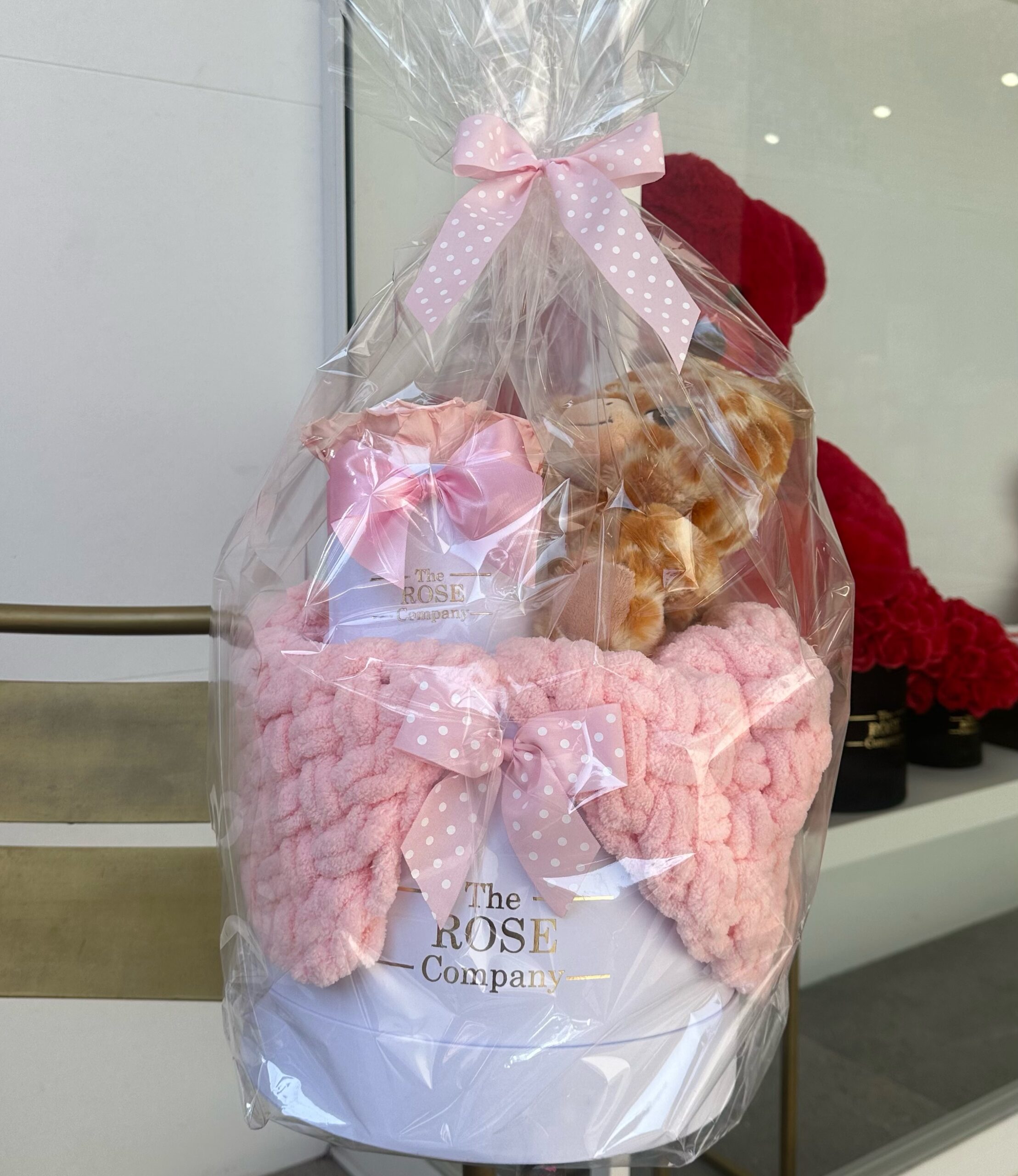 Snapseed Newborn Box 4 with Tiger teddy in Pink - Image 1