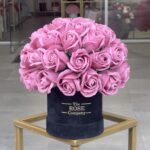 Infinity Roses Baby Μαυρο Κουτί Με Σαπιο Μηλο Real Touch Τριαντάφυλλα Που Διαρκούν Για Πάντα