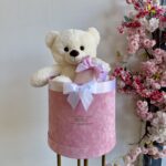 Teddy Bear Combo With Forever Roses - Image 2