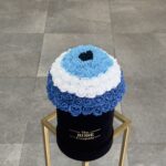 Artificial Small Μαυρο Velvet Κουτί με Evil Eye - Image 2